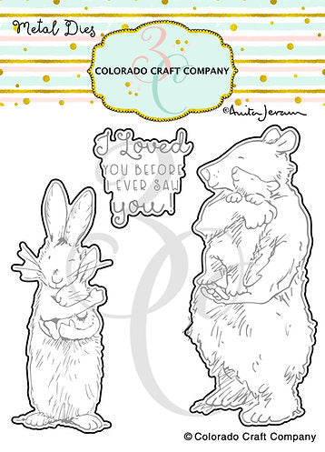 Colorado Craft Company AJ447 Anita Jeram~Snuggles Stamps - Crafty Meraki
