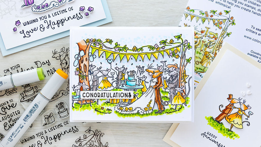 Colorado Craft Company AJ462 Anita Jeram ~ Happily Ever After Stamps - Crafty Meraki