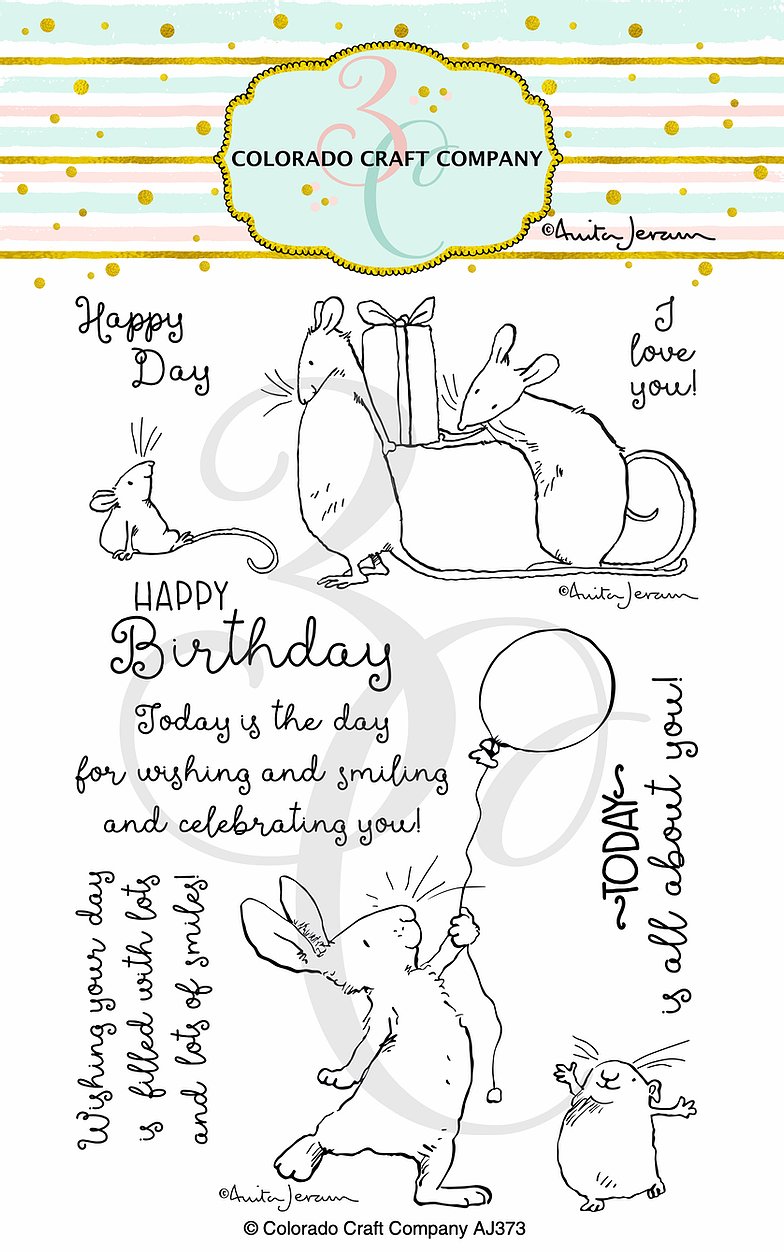 Colorado Craft Company AJ373 Anita Jeram~Birthday Wishing - Crafty Meraki