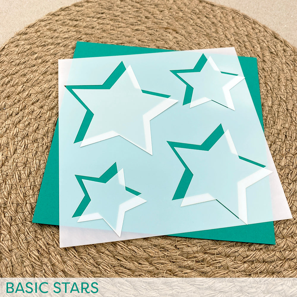 Create A Smile Basic Stars Stencil - Crafty Meraki