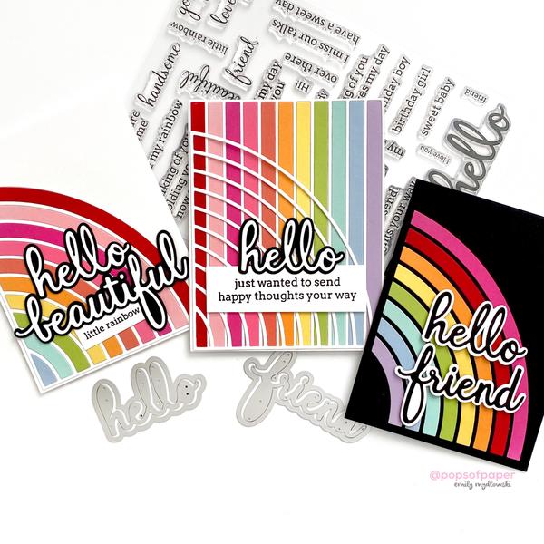 Pinkfresh Studio Simply Sentiments - Hello Stamp Set - Crafty Meraki