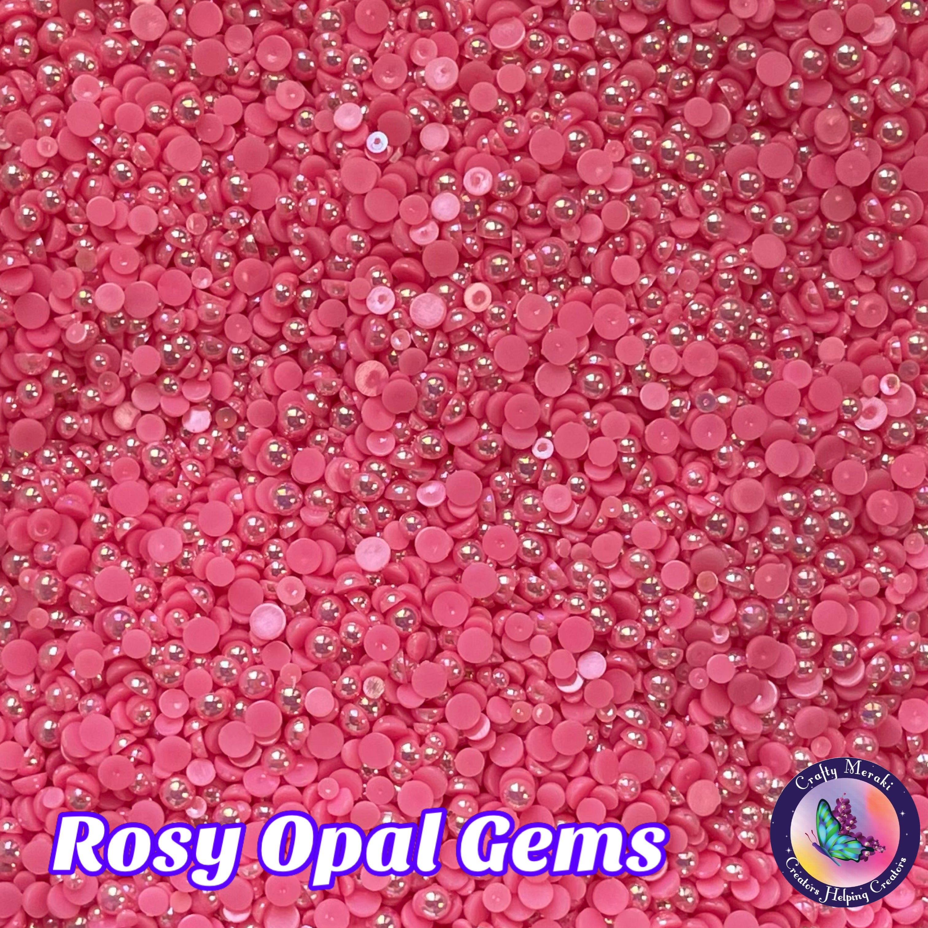 Meraki Rosy Opal Gems - Crafty Meraki
