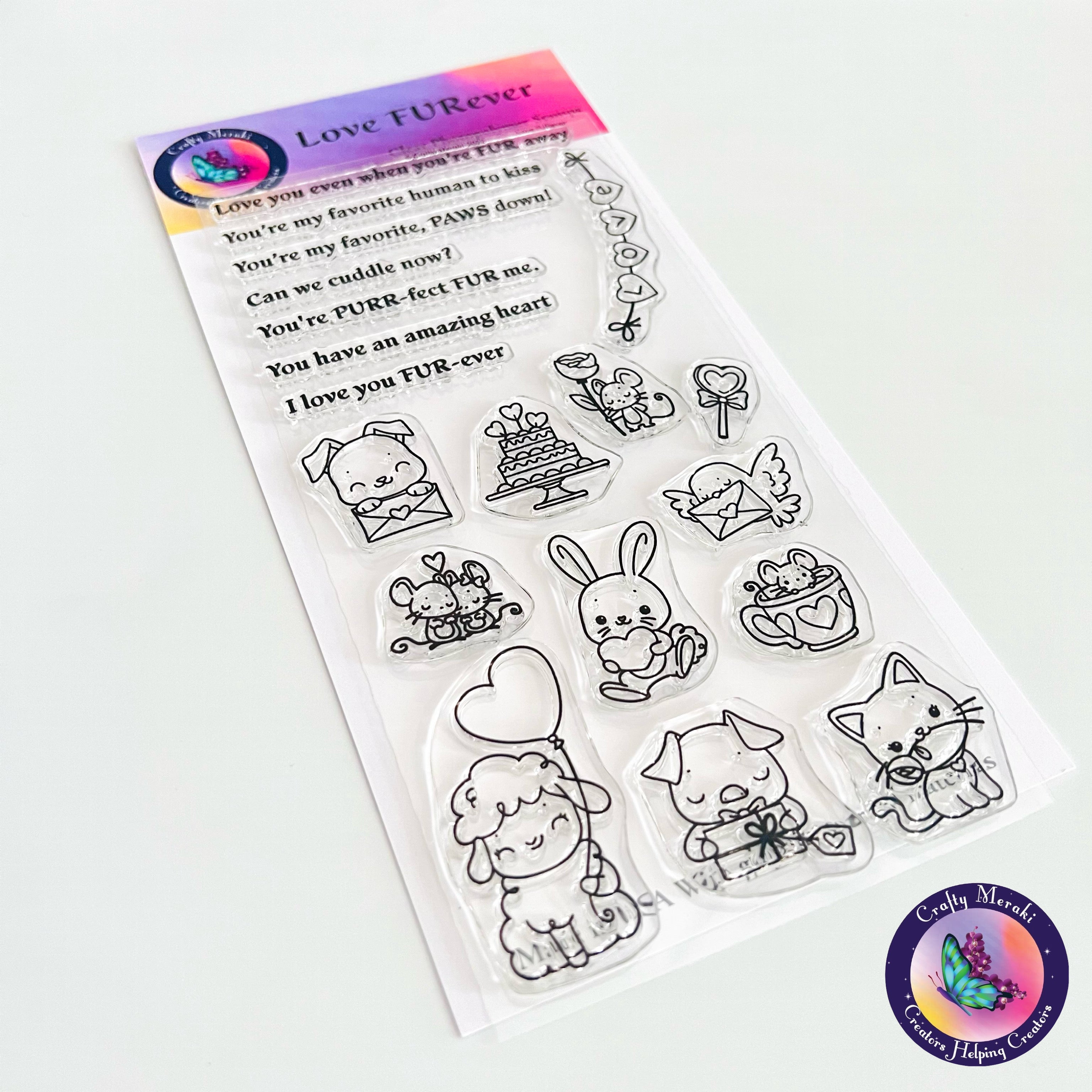 Crafty Meraki Love FURever stamp set - Crafty Meraki