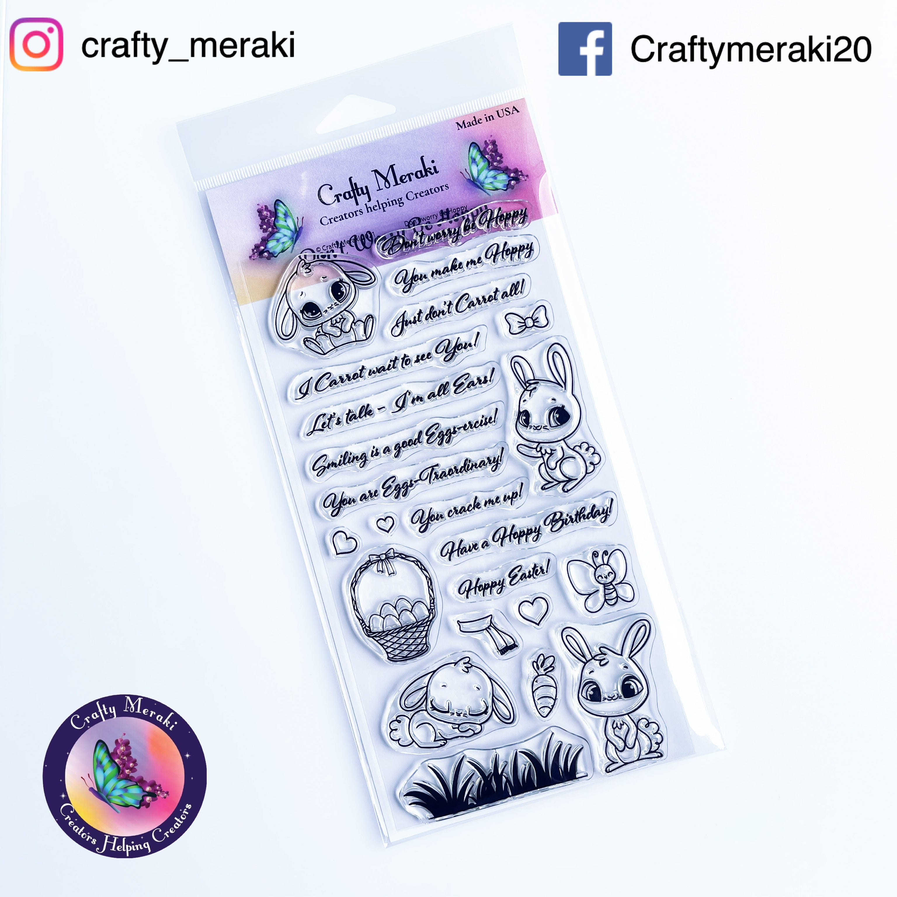 Crafty Meraki Don't Worry Be Hoppy Stamp set - Crafty Meraki