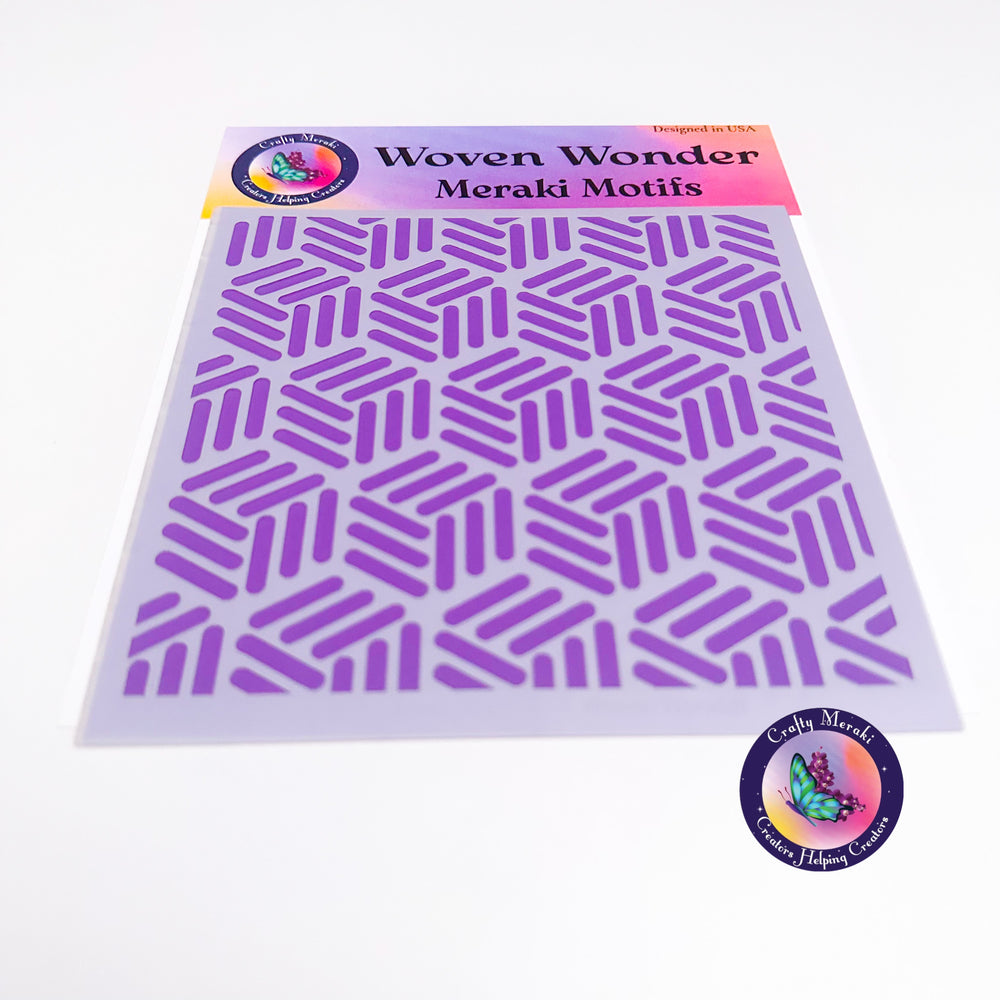 Crafty Meraki Woven Wonder Stencil