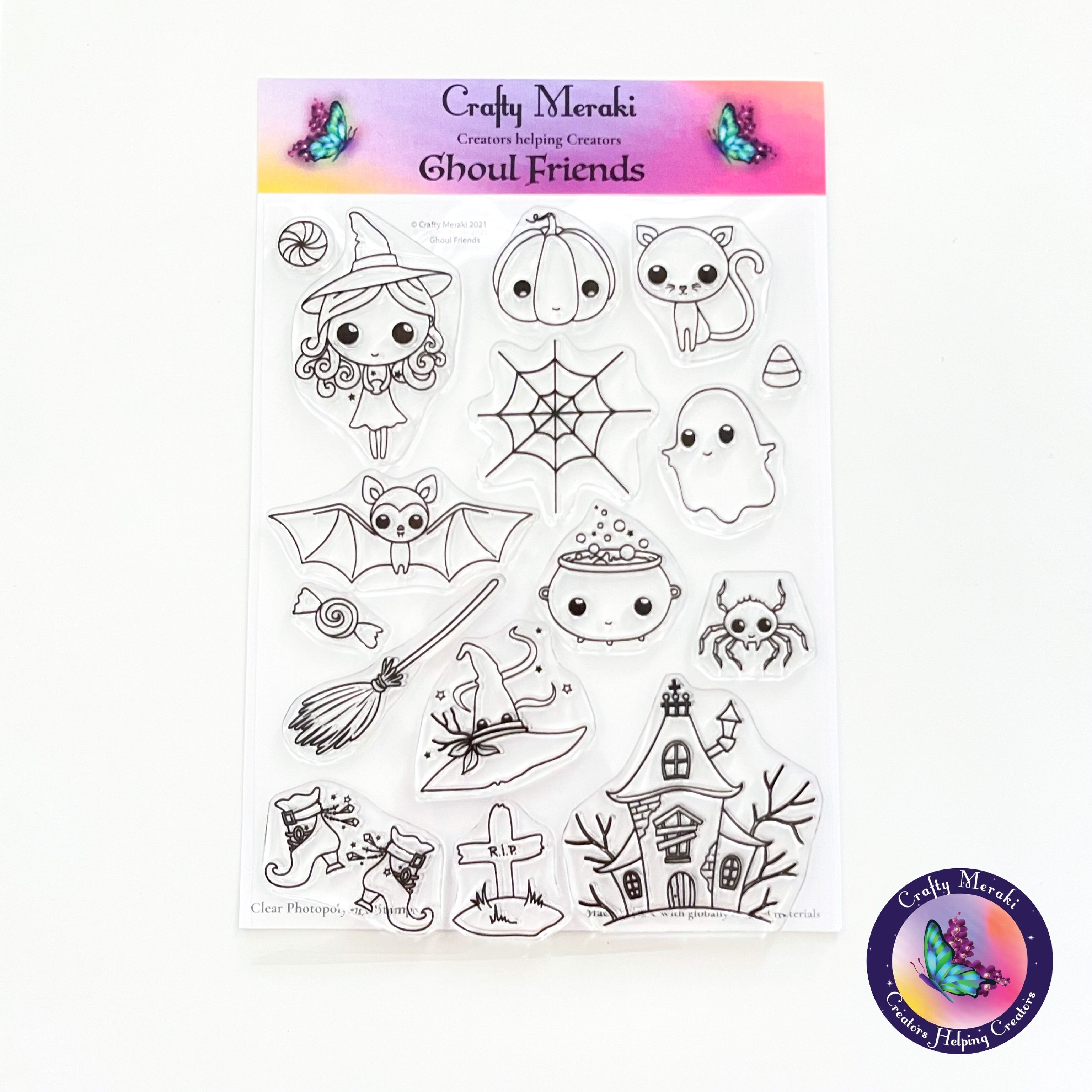 Crafty Meraki Ghoul Friends Stamp Set - Crafty Meraki
