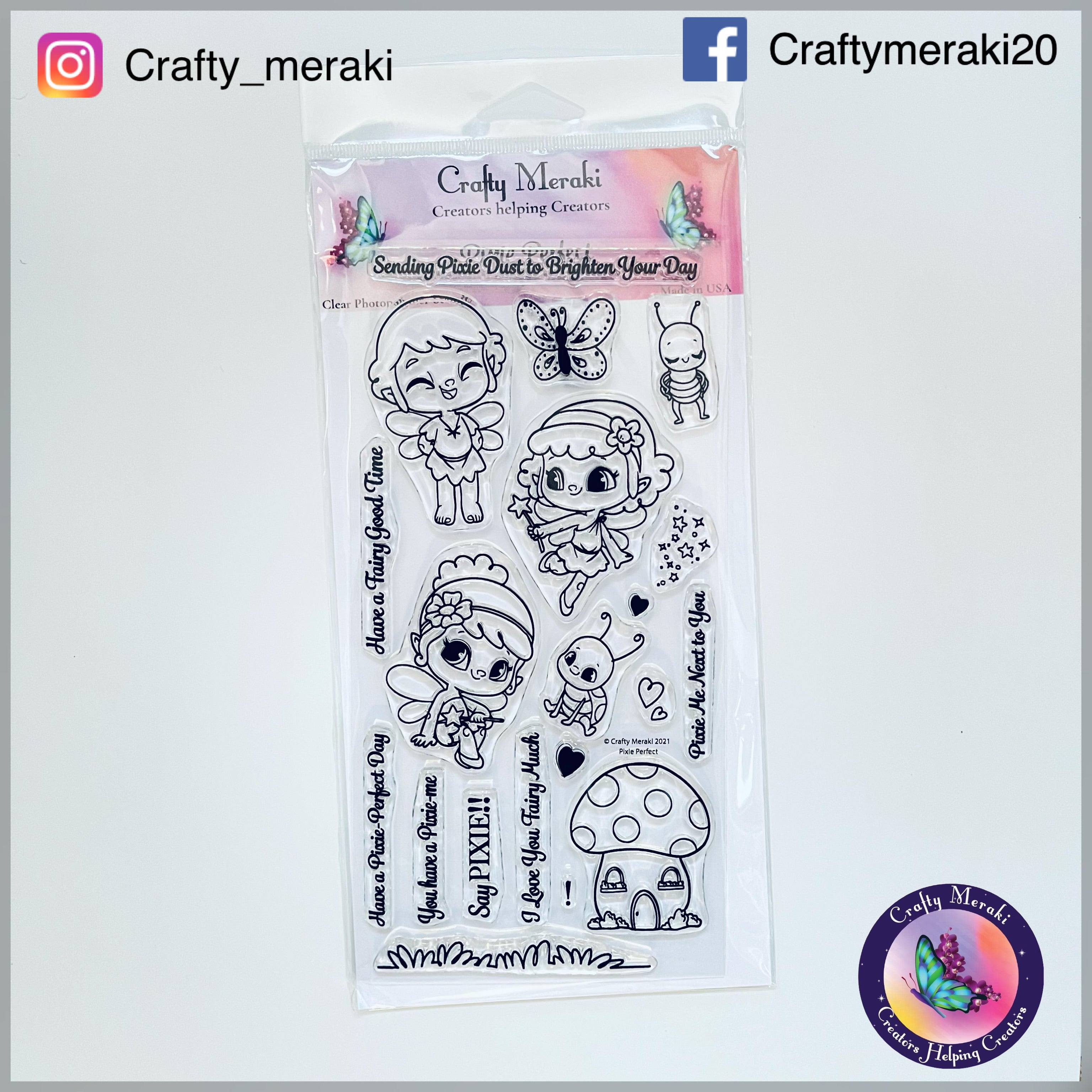 Crafty Meraki Pixie- Perfect Stamp set - Crafty Meraki