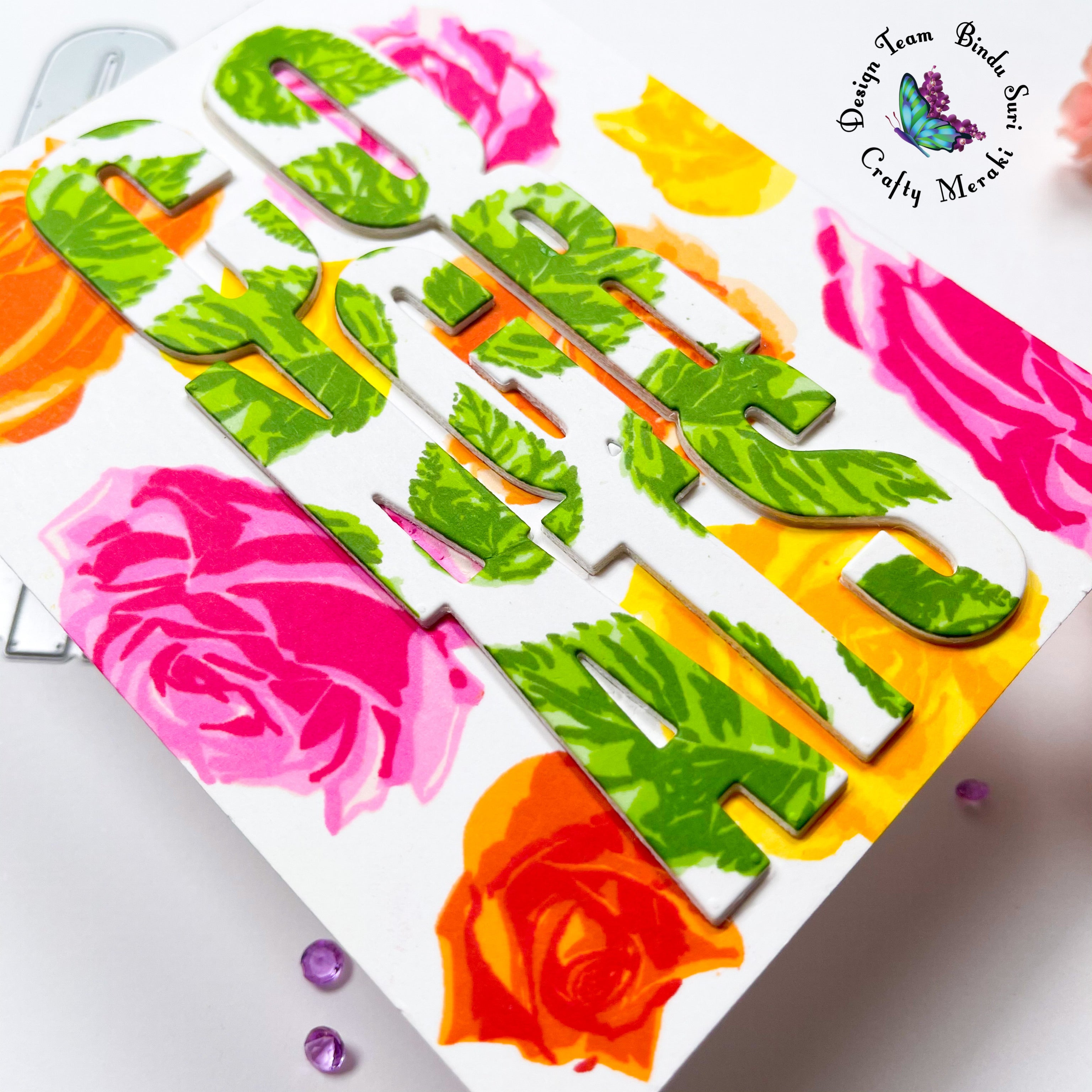 Crafty Meraki Rose Garden Stamp set - Crafty Meraki