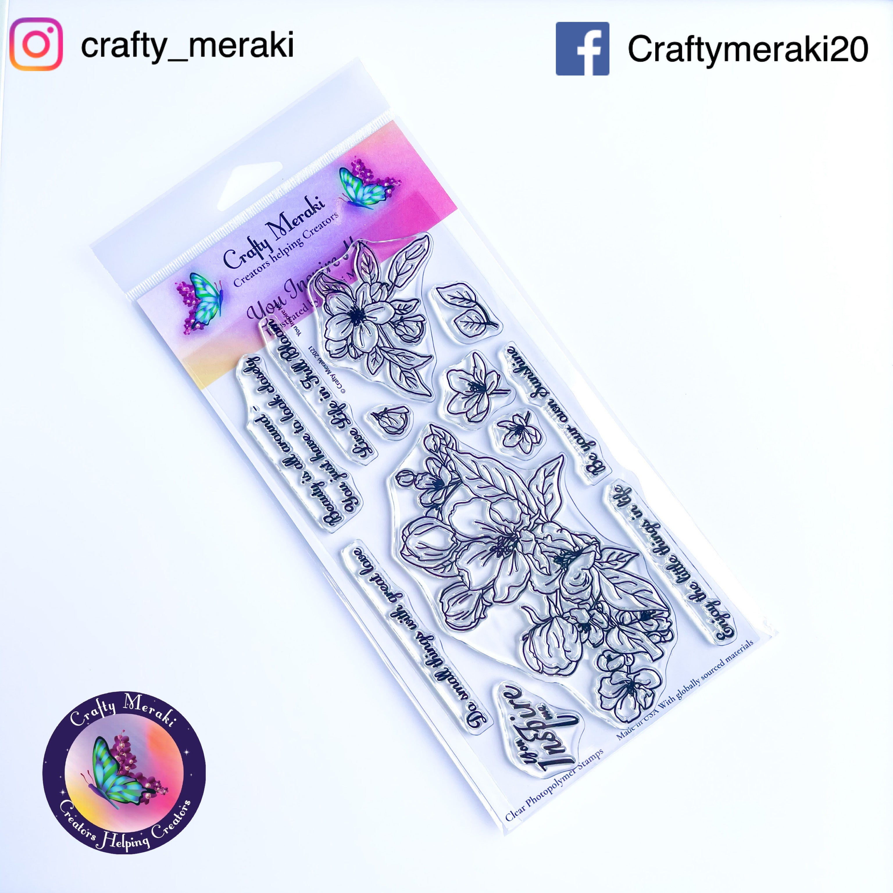 Crafty Meraki You Inspire Me Stamp set - Crafty Meraki