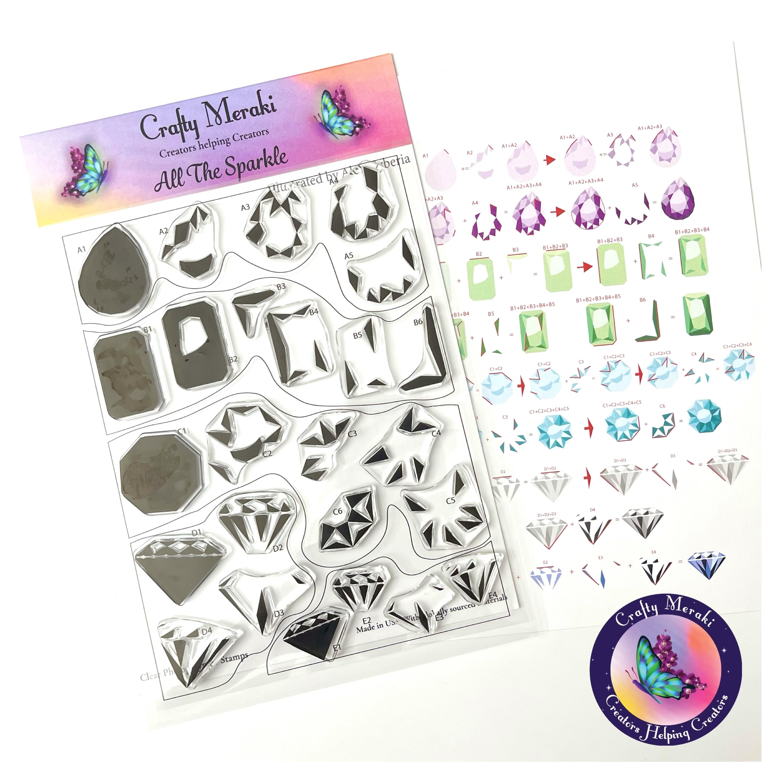 Crafty Meraki All the Sparkle Layering stamp set - Crafty Meraki
