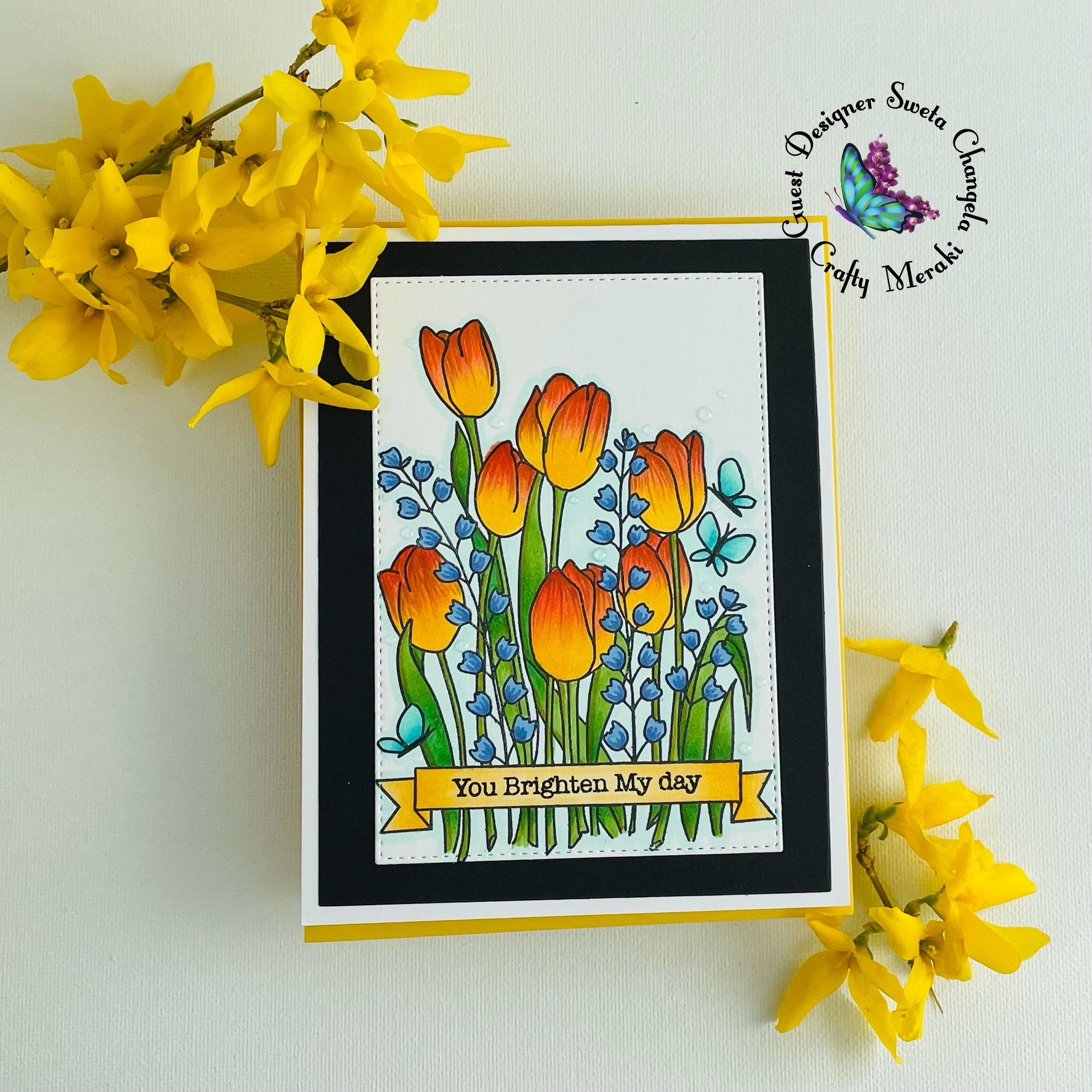 Crafty Meraki Blooming Birthday Stamp set - Crafty Meraki