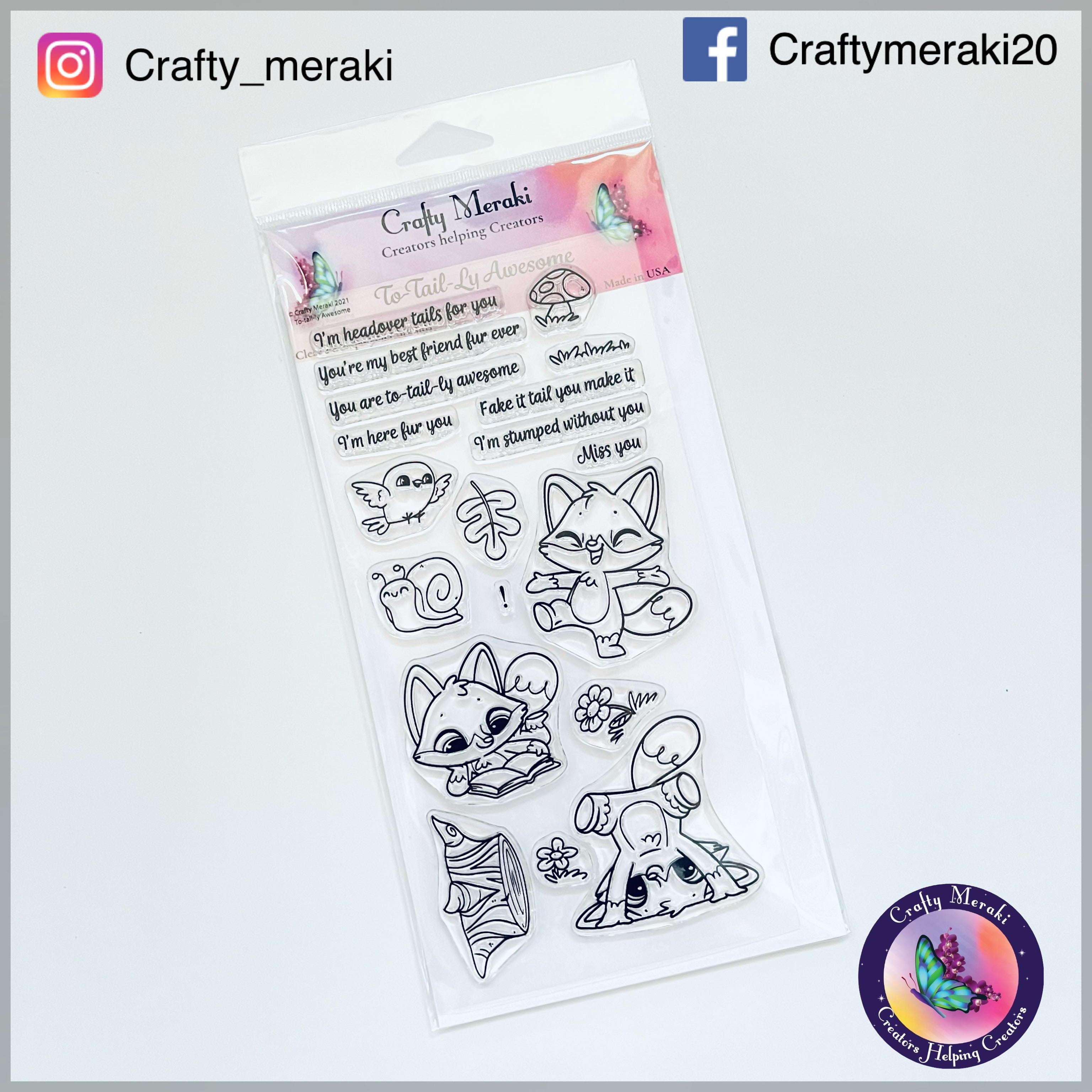 Crafty Meraki To-tail-ly Awesome Stamp set - Crafty Meraki