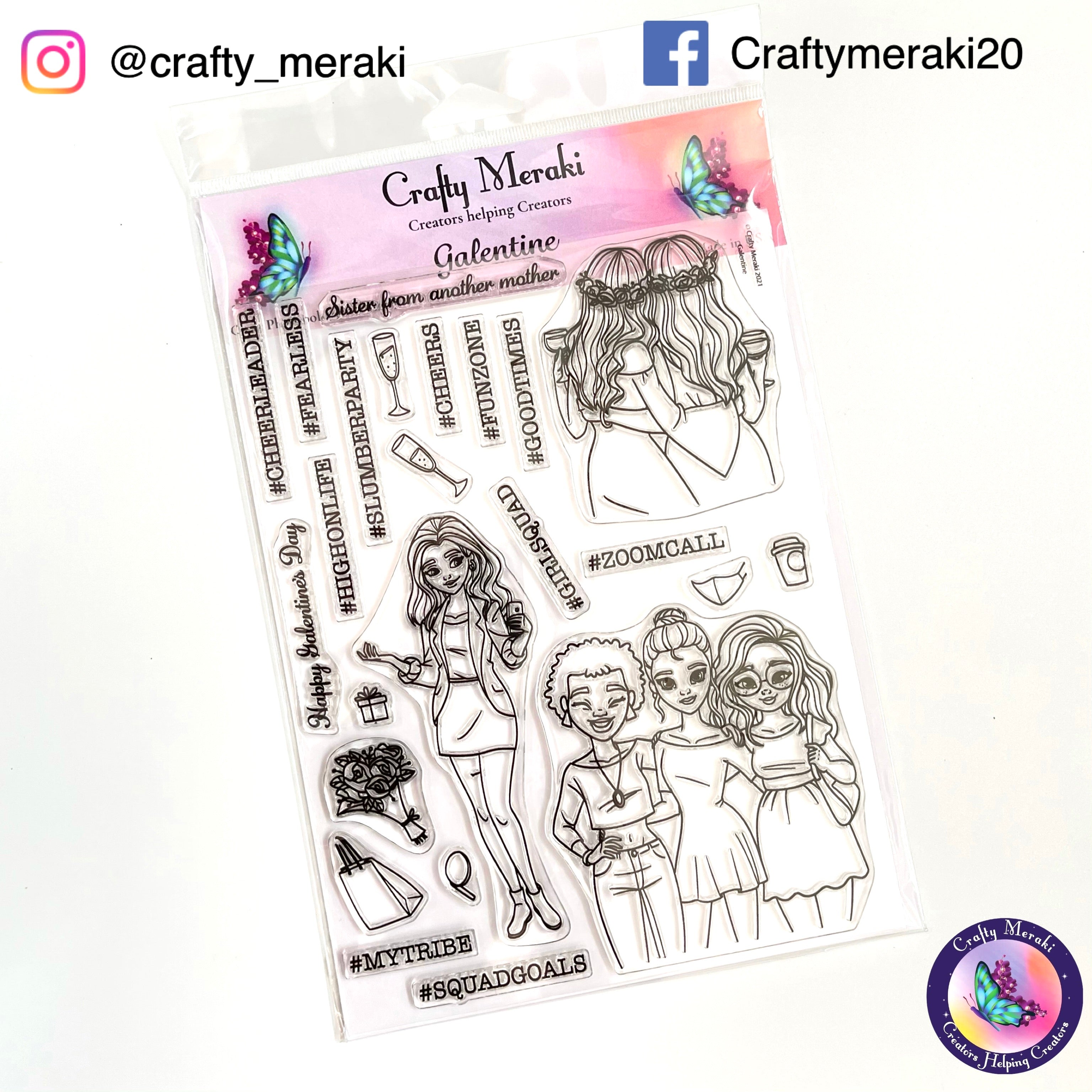 Crafty Meraki Galentine Stamp set - Crafty Meraki