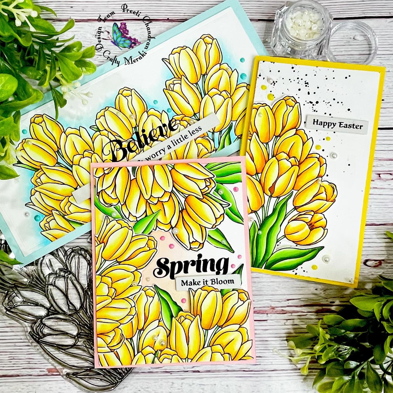 Crafty Meraki Spring Blooms Stamp set - Crafty Meraki