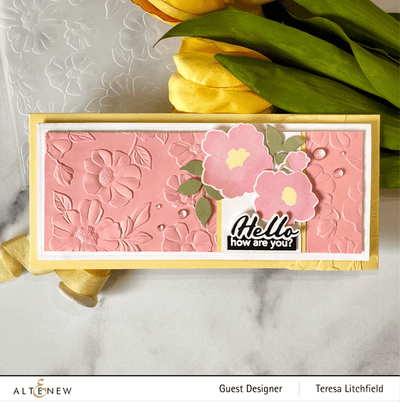 Altenew Bold Floral Drape 3D Embossing Folder - Crafty Meraki