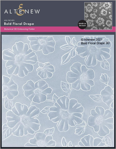 Altenew Bold Floral Drape 3D Embossing Folder - Crafty Meraki