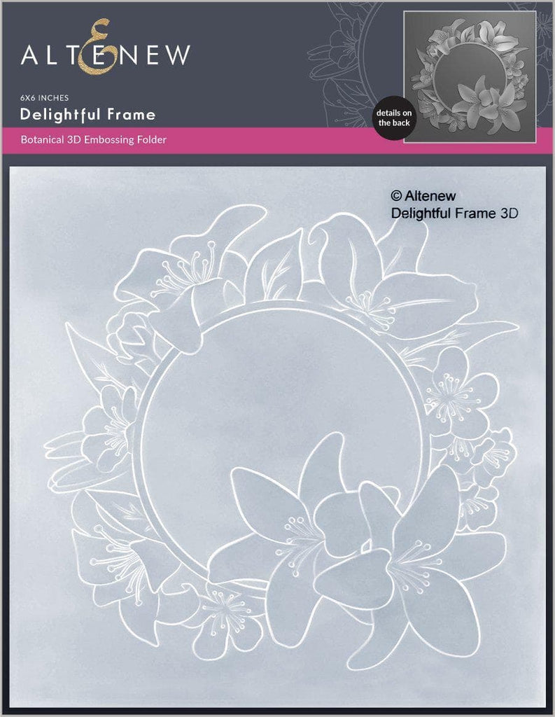 Altenew Delightful Frame 3D Embossing Folder - Crafty Meraki