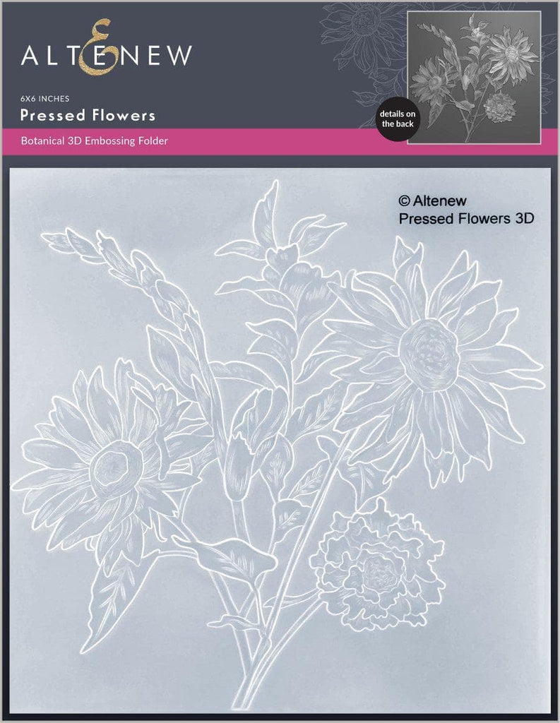 Altenew Pressed Flowers 3D Embossing Folder - Crafty Meraki